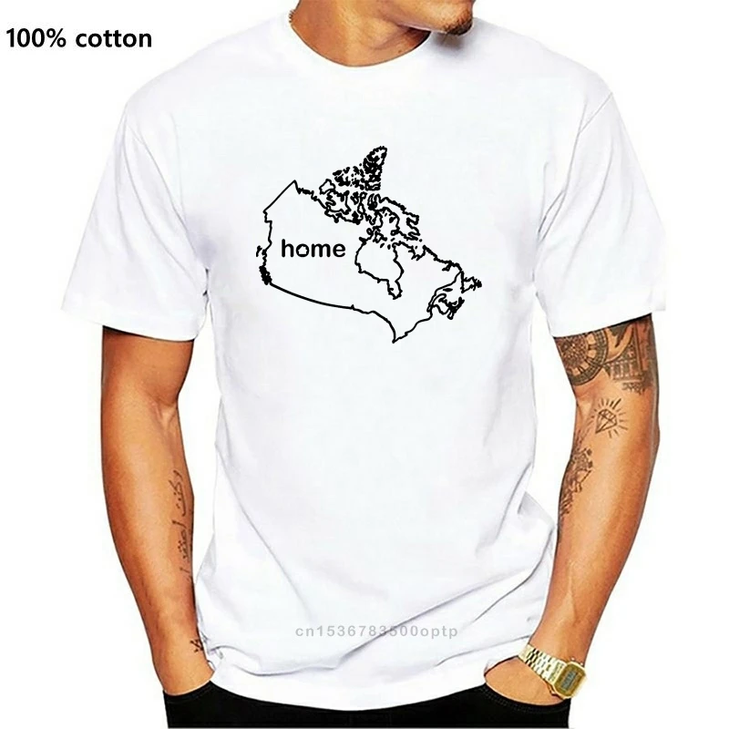 

Простая хлопковая футболка с коротким рукавом, Домашняя футболка Канады, мужская или Женская облегающая футболка для вашей страны, Оттава, ...