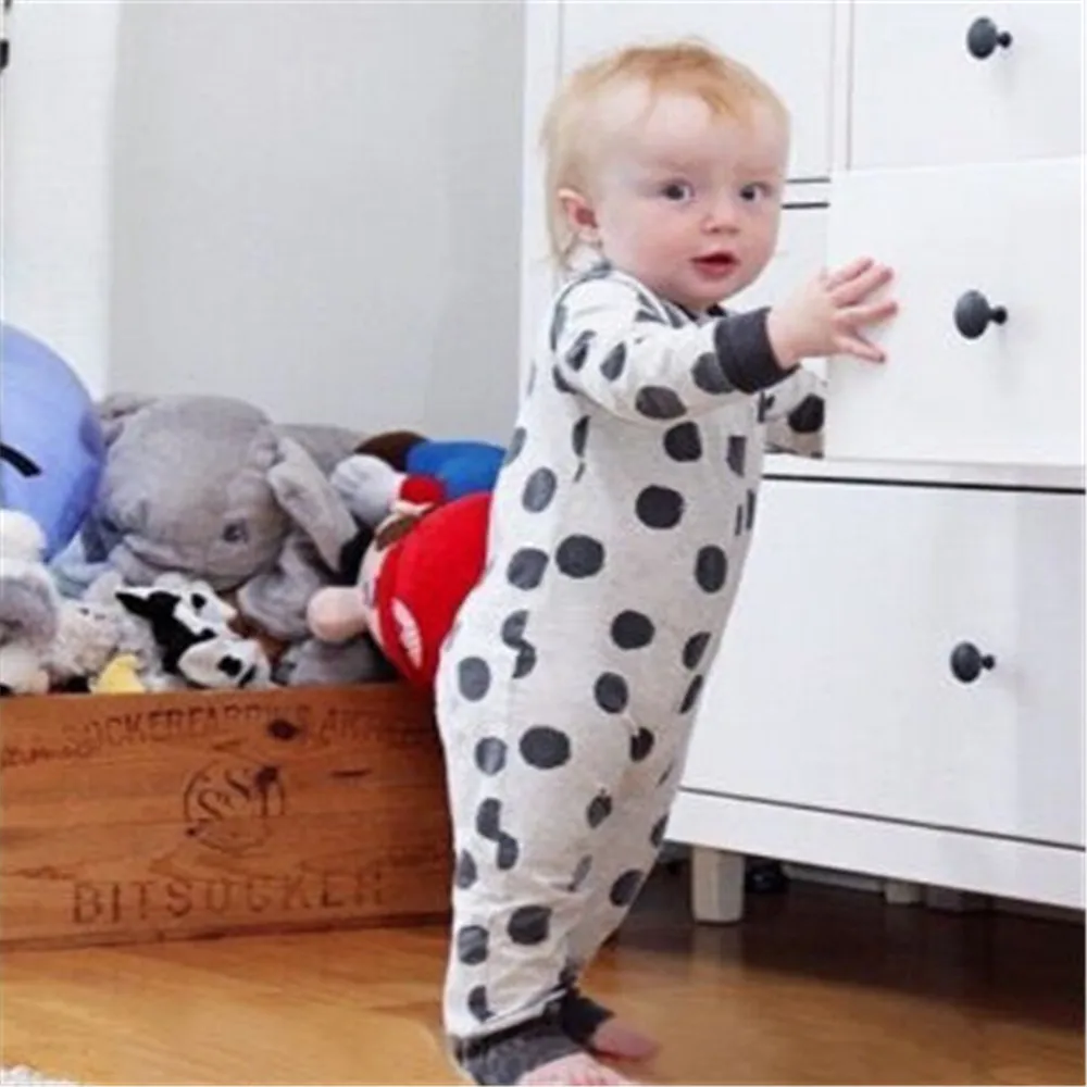 Комбинезон для новорожденных мальчиков и девочек теплый хлопковый комбинезон с