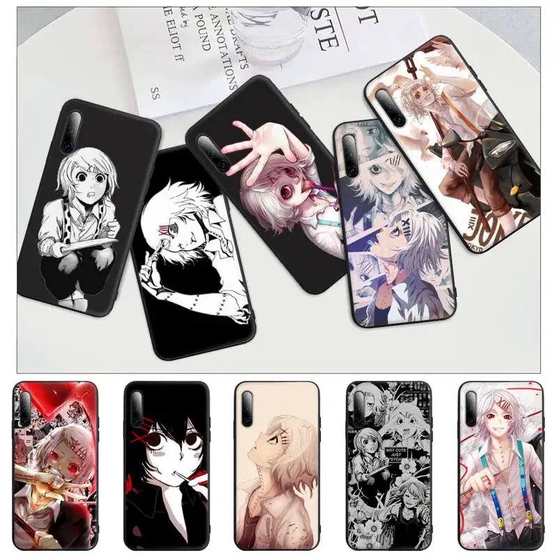 

JUUZOU SUZUYA Tokyo Ghoul Black Rubber Cell Phone Case For Huawei P9 P10 P20 P30 P40 Lite Pro P Smart 2019 2020 Cover
