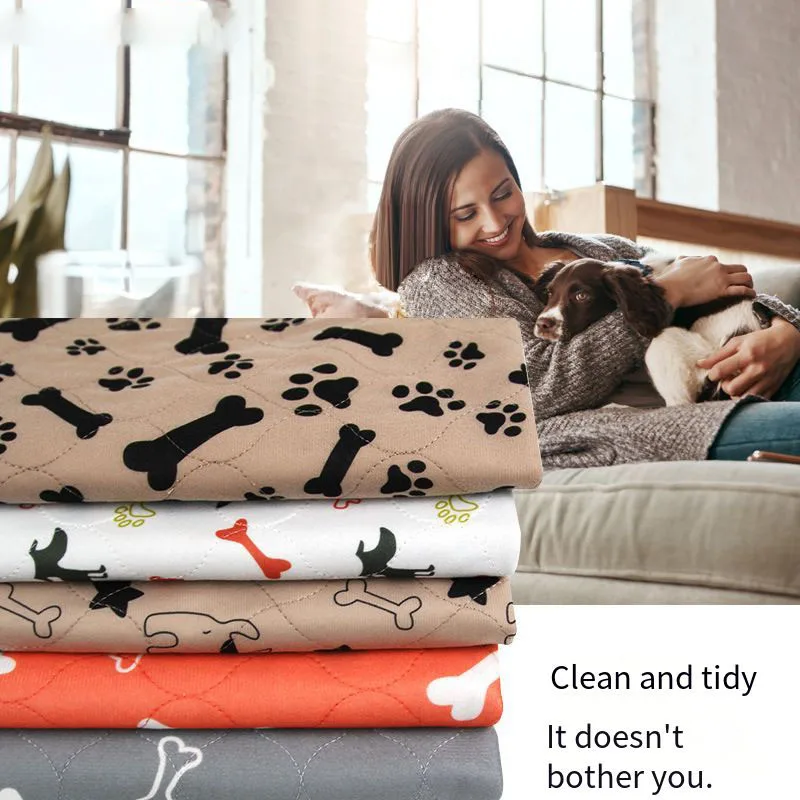 

Dog Changing Pad Pet Waterproof and Washable Floor Mat Cat Accessories Puppy Indoor Diaper Mattress Chihuahua Supplies House