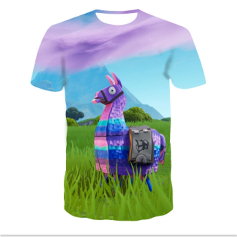 

Популярные игры, летняя Новинка, Детская футболка с 3D анимацией, модная повседневная футболка с круглым вырезом и коротким рукавом, топ с му...