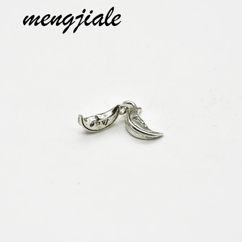 

60pcs Antique Silver Double Sided Moon Charms Face Pendants fit DIY handmade Jewelry Necklace Bracelet Accessories 13*6mm