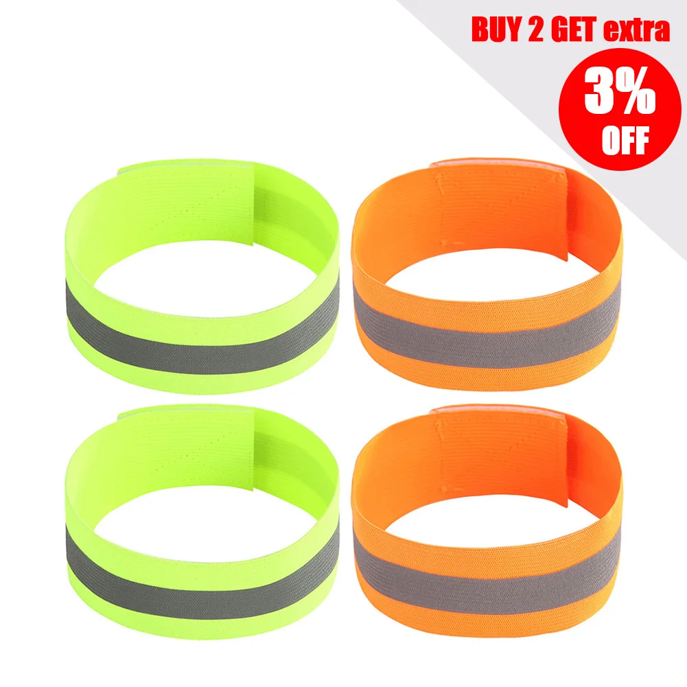 2 шт. ночное беговой наручный ремешок Безопасность Светоотражающие Ремни