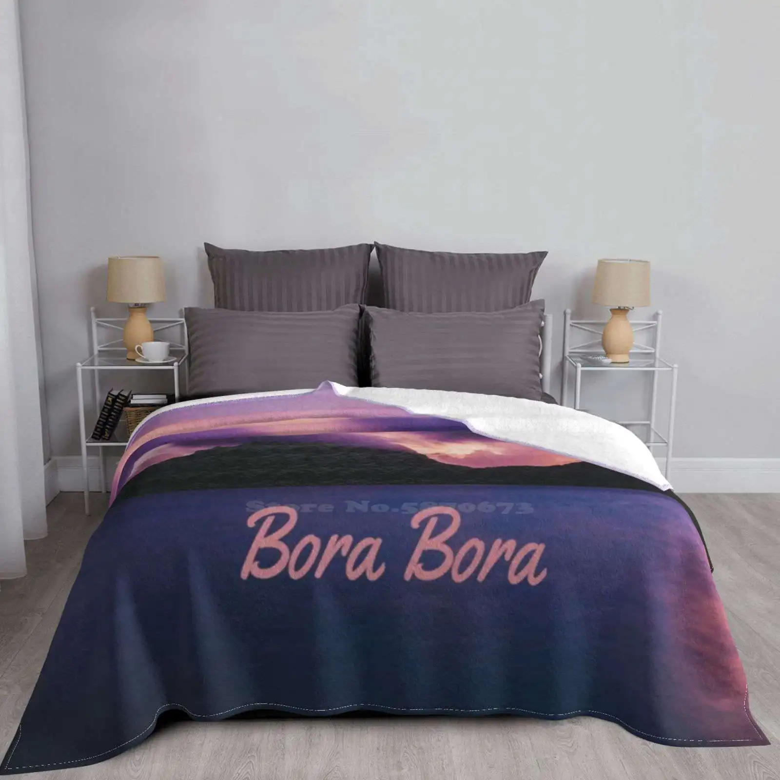 Пляжные супертеплые мягкие одеяла Suset для дивана/кровати/путешествий остров