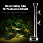Трубка для кормления креветок из боросиликатного стекла аквариумная кормушка для кормления креветок поднос для еды аквариум аксессуары с чашей