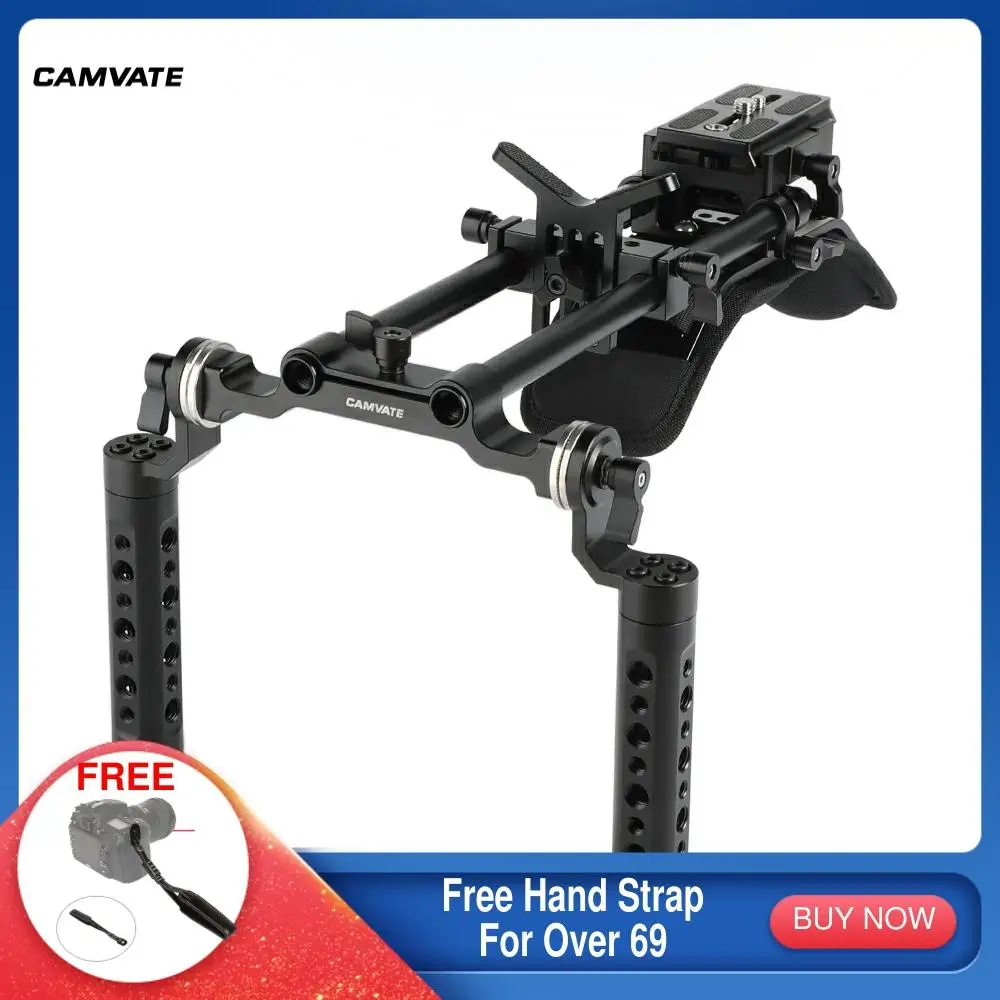 CAMVATE Pro плечевое крепление с двойной ручкой креплением и ARRI для розетки поддержка