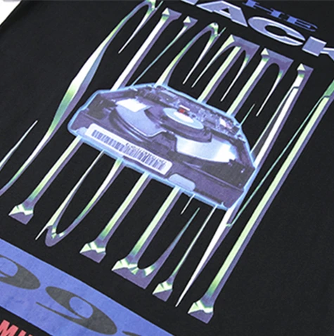 

Men's T-Shirts 2021 Printed Short Sleeve Tshirts Summer Hip Hop Casual Cotton Tops Tees Streetwear Black white