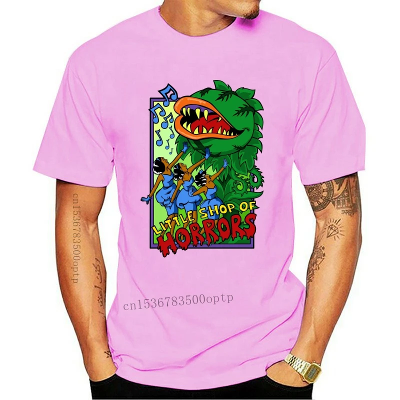 

Новая футболка с изображением маленького магазина ужасов, Алана менкена, Ховарда эшмана, Одри ии, урсин, ронетты, крутая Мужская футболка с к...