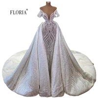 white beading sweatheart dubai saudi shoulder off wedding dresses bridal outfit 2021 bia%c5%82y frezowanie sweatheart