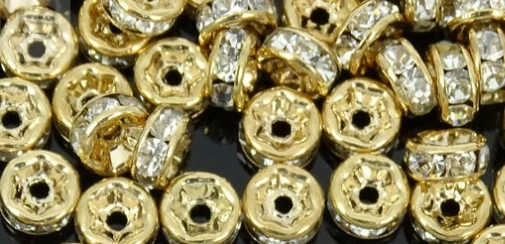 Бусины-разделители из белого прозрачного стекла 6 мм 8 10 12 100 шт./лот круглые