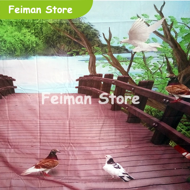 3D лес гобелен деревянный мост индийская МАНДАЛА ГОБЕЛЕН настенный Бохо спальня