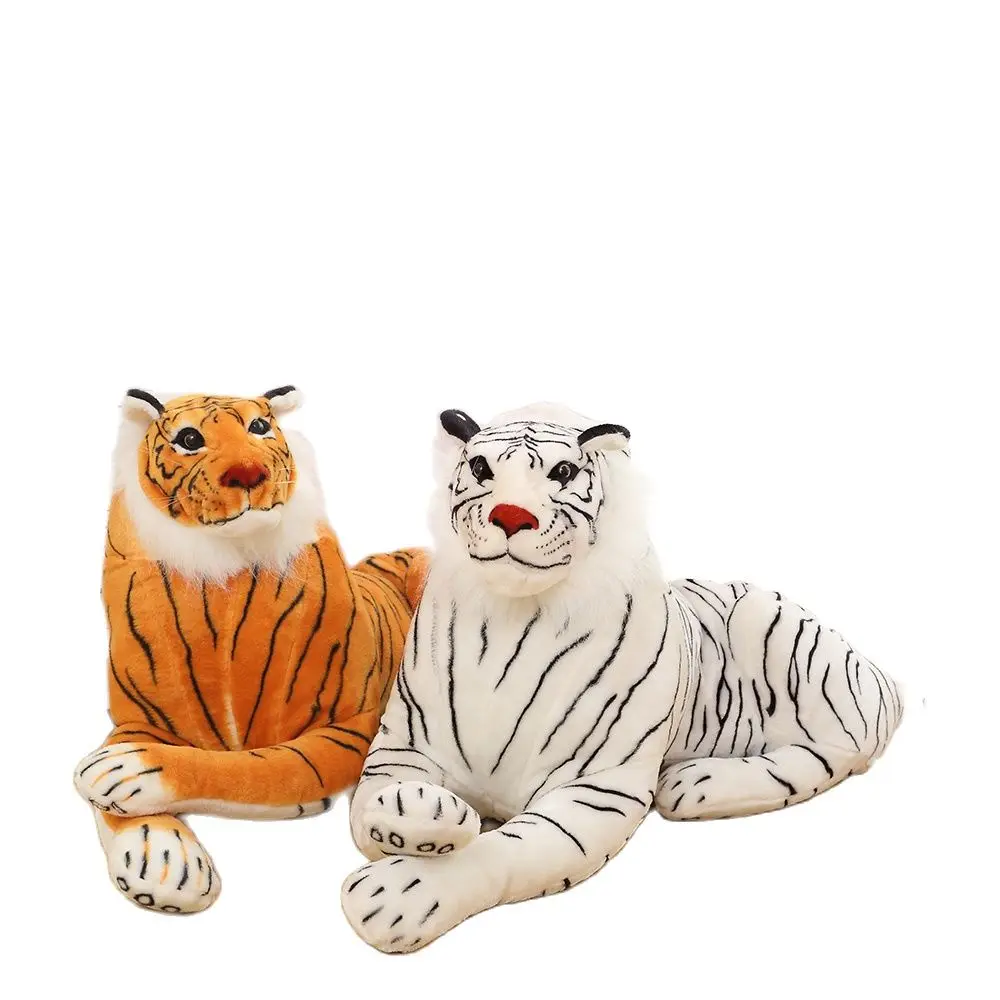 Имитация 3D сибирской обучающей модели 60 см белый тигр плюшевая игрушка куклы