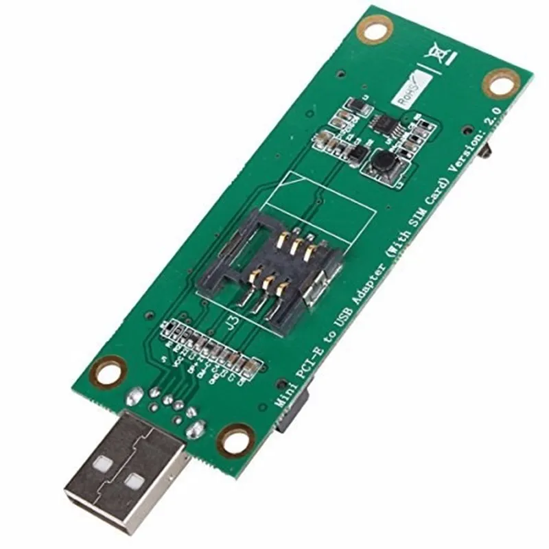

Mini PCI-Express pcie pci express PCI-E Wireless WWAN to USB Adapter Card with SIM Card Slot Module Testing Tools