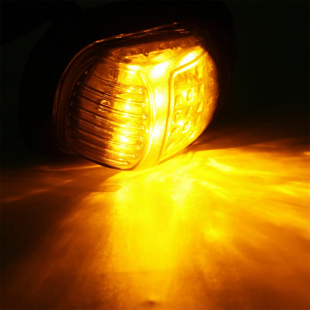 

1pair Universal Lamp Off Road 9 LEDs Indicators Motorbike Safety Amber Yellow Outdoor Flush Mount Motorcycle Turn Signal Light