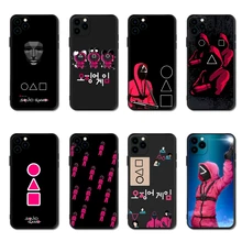 Popular Squid Game Soft Case For Iphone 13 12 11 Pro Max Mini 7 8 6 6s Plus Xr X Xs Max Se Phone Cover Korean Drama Fundas Capa