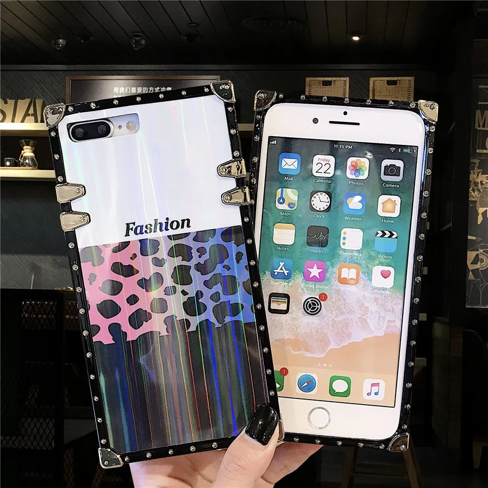 Потрясающий модный леопардовый чехол для телефона Fundas Apple iPhone Xs max чехлы