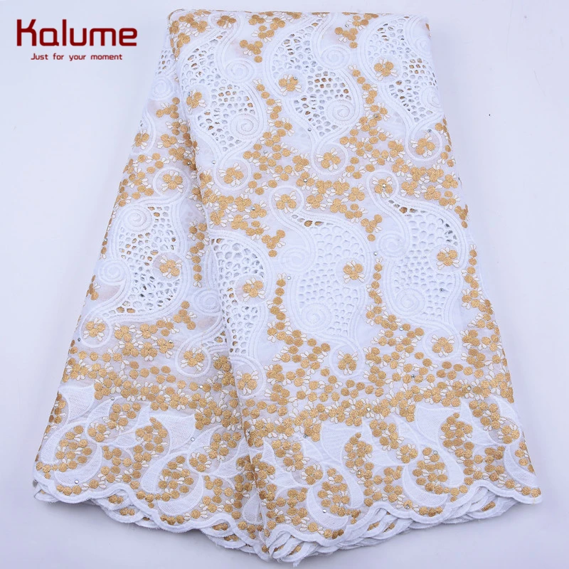 Kalume новинка африканская кружевная ткань Мягкий Топ нигерийская швейцарская