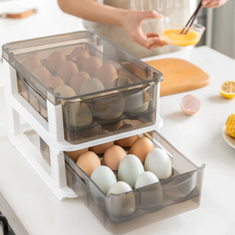 

Drawer Type Organizers Storage and Organization Keep Fresh Eggs Storage Boxes Modern Organizer Drawers Plastic Box Home Supplies