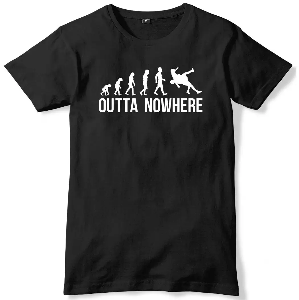 RKO Evolution Out Nowhere Мужская смешная футболка унисекс|Мужские футболки| |