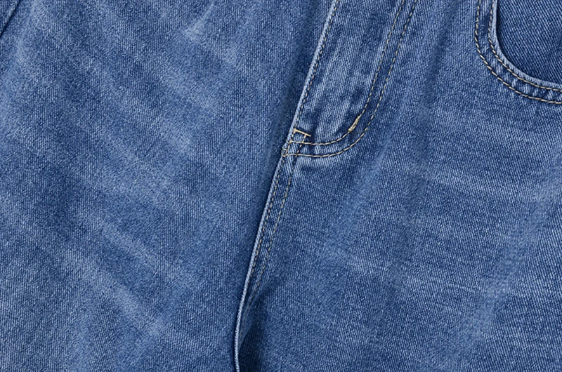 

[EAM] Wide Leg Light Blue Long Wide Leg Denim Jeans New High Waist Loose Women Trousers Fashion Tide Spring Autumn 2021 1DA386