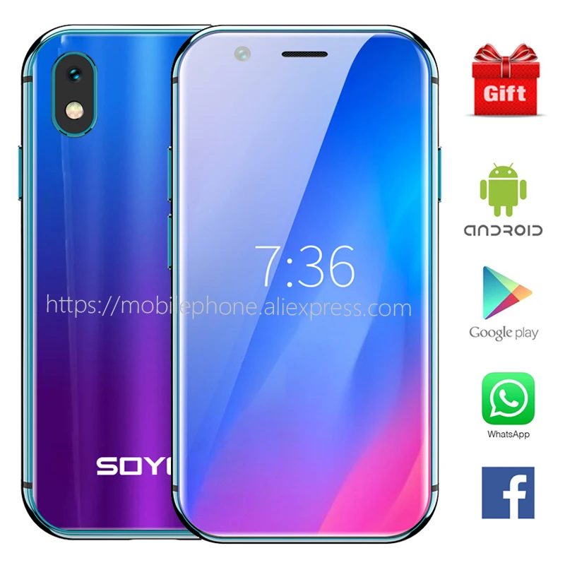 SOYES, новинка, XS Mini, 4G, смартфон, разблокированный, Android, смартфон, мобильный телефон, две sim-карты, Wifi, для лица, ID, Google Play, магазин, бесплатный Чехол, подарок