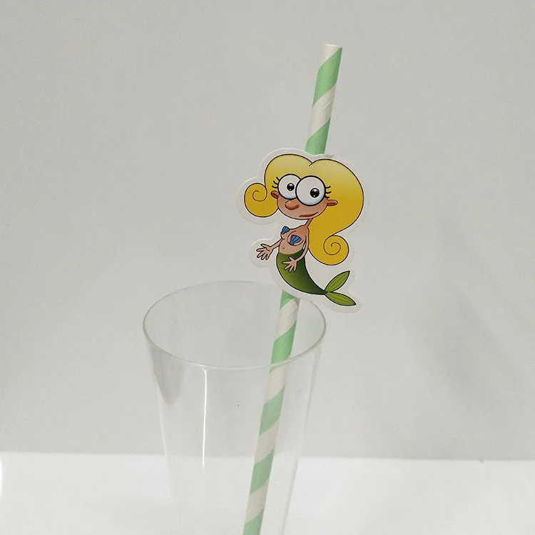 1 пакет (10 шт) одноразовая посуда для вечеринок соломинки Единорог вечерние