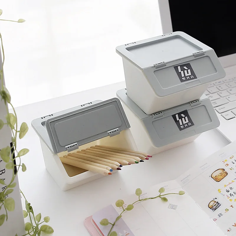 Японский пластиковый ящик для хранения канцелярских принадлежностей держатель