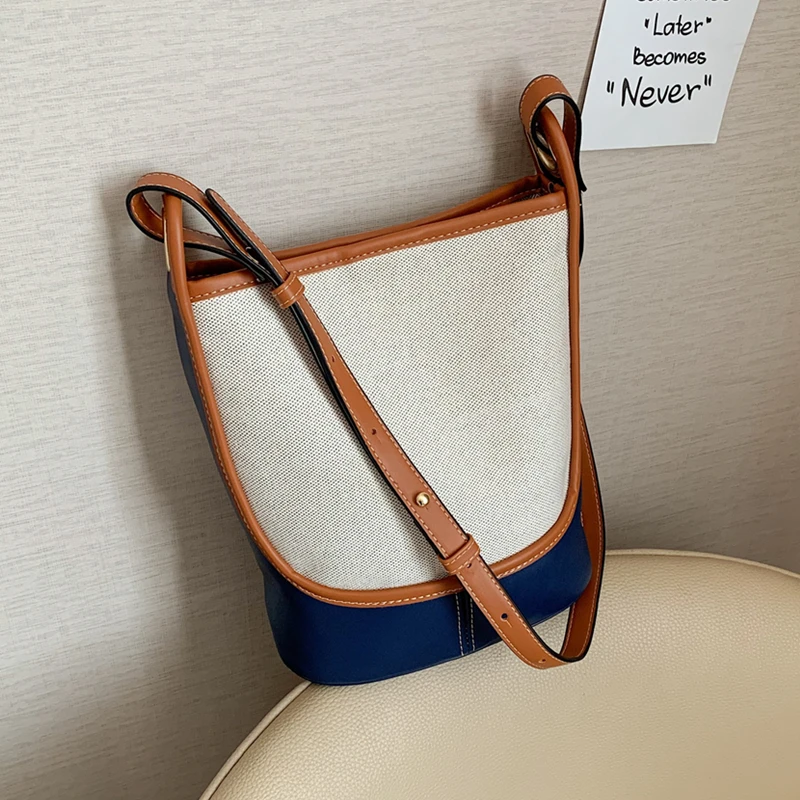 

Лоскутные холщовые сумки-ведра через плечо для женщин, брендовые дизайнерские вместительные рабочие Дамские кошельки и сумочки Ins Hobo