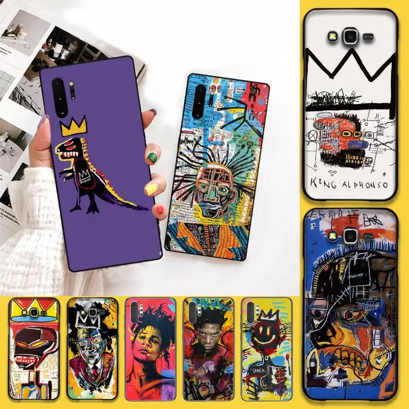 Роскошный чехол для телефона CUTEWANAN Jean Michel Basquiat Art Graffiti Samsung Note7 8 9 10 Lite Plus Galaxy J7 J8 J6 2018