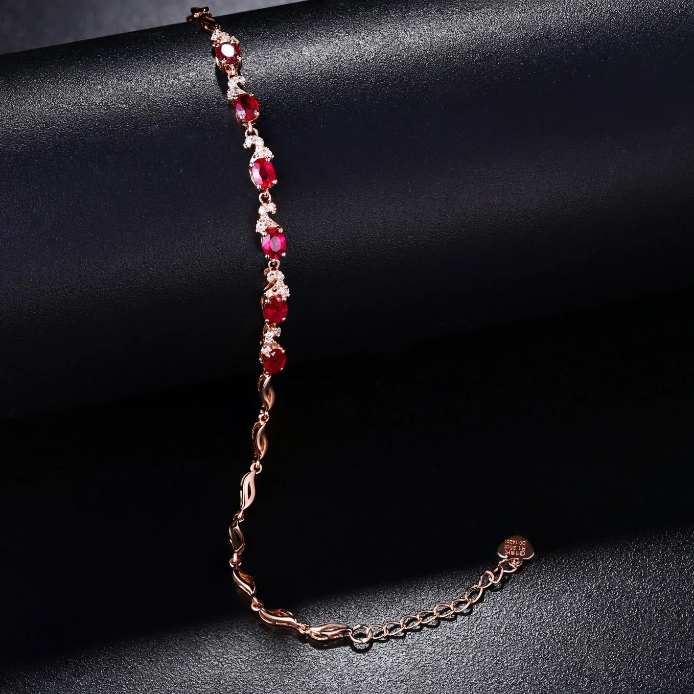 Женский браслет с натуральным сапфиром MAQ тонкий однотонный Браслет из чистого