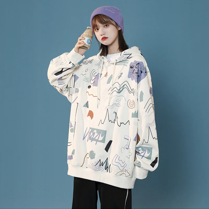 

Мягкий молочный свитер, женское Свободное пальто в Корейском стиле, студенческий приталенный милый крутой Повседневный Топ с капюшоном, ос...