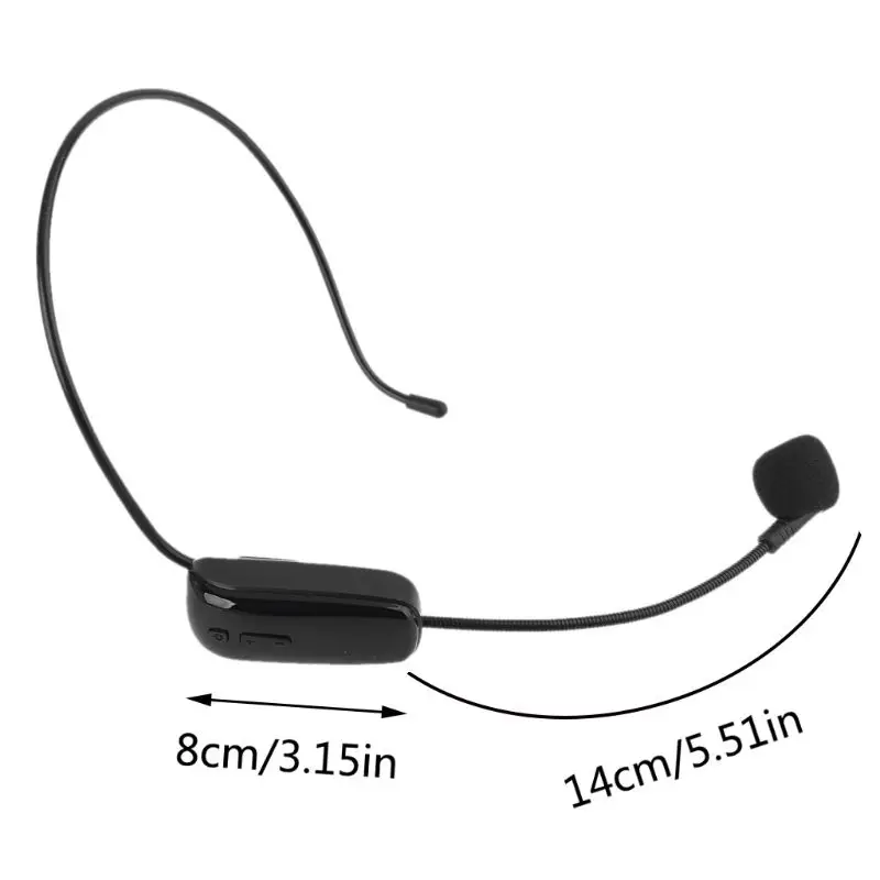 2в1 UHF беспроводной микрофон головная одежда для лоундспикера преподавания речи -