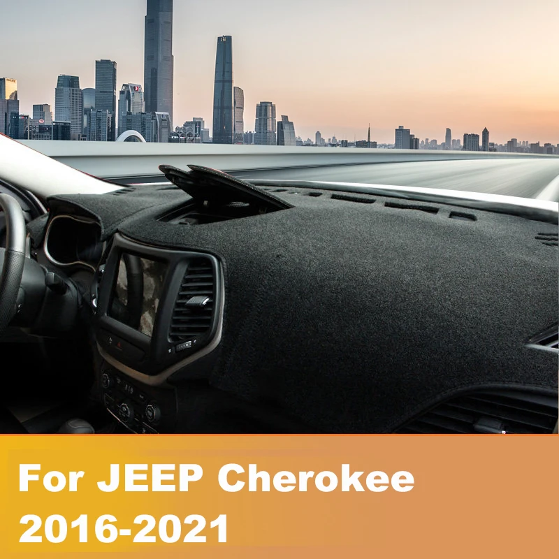 

Dash Mat Dashmat Dashboard Cover Sun Shade Dash Board Cover Carpet For Jeep cherokee 2014 2015 2016 2017 2018 2019 2020 2021