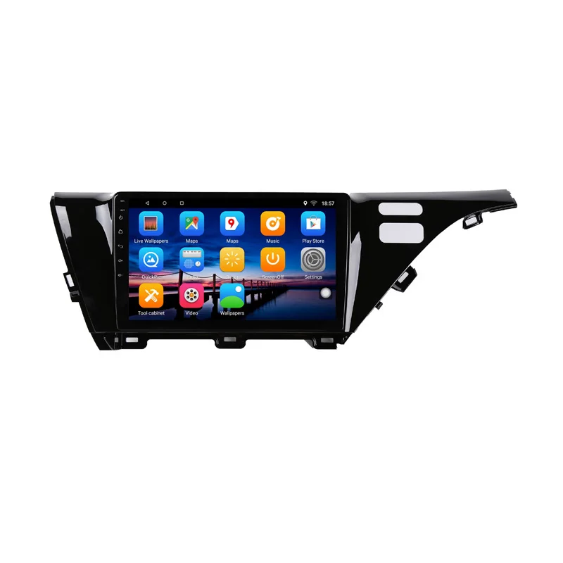 Автомобильный мультимедийный DVD плеер 10 дюймов Android GPS для Toyota Camry 8 XV 70 2017 2018 2019 2020