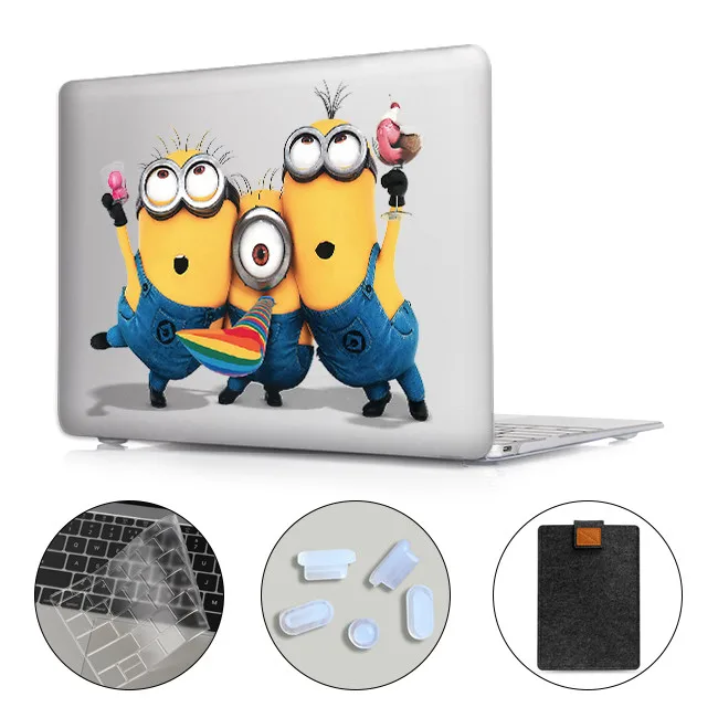Чехол для ноутбука MTT с мультипликационным принтом для Macbook Air 11 13 Pro 13 15 Touch Bar PC, Жесткий Чехол 12 дюймов retina 13,3 15,4 дюймов, сумка для ноутбука - Цвет: MAC14