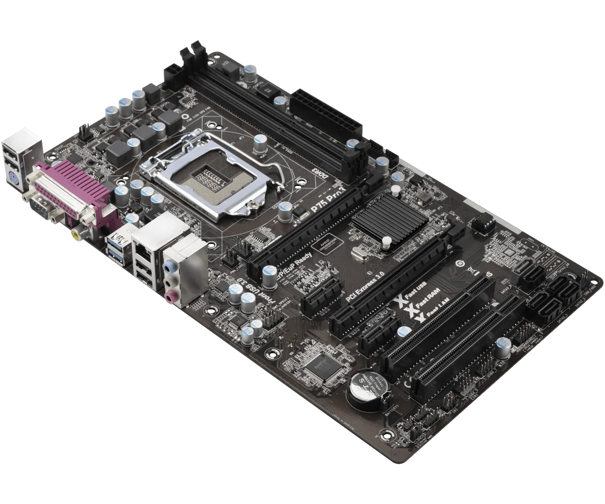 Б/у Материнская плата ASRock P75 Pro3 в хорошем состоянии | Компьютеры и офис