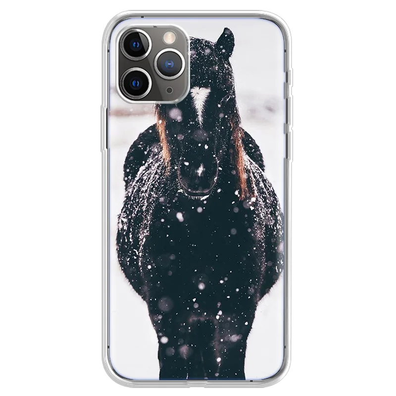 

God Horse Case For iPhone 12 Mini 11 Pro X XS Max XR 7 8 6 6S Plus 5 5S SE 2020 Phone Cases Soft Silicone Back Cover Fundas