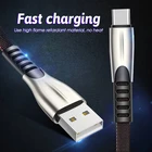 5.0A быстрой зарядки Type-c USB кабель для передачи данных для iPhone 6 7 8 Plus X XR XS Max длиной 1 м для синхронизации данных плетеный шнур для Huawei P10 P20 Mate 20 Lite