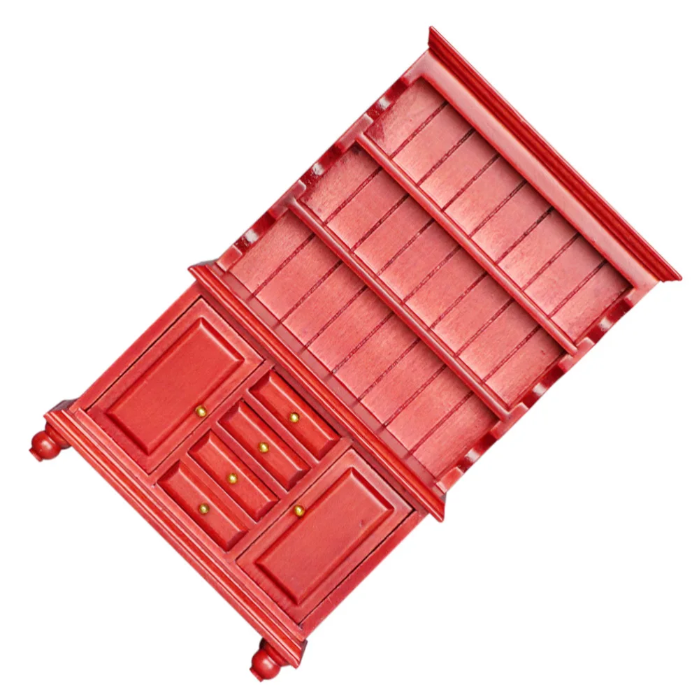 

1pc Pretty Mini Bookcase Realistic Mini Bedroom Bookcase Durable Bookcase