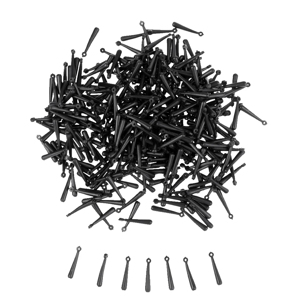 

1000 Pieces Head Swivel Rubber Rotating Float Seat Fishing Tace Black
