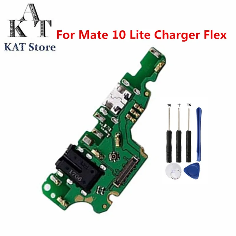 

1PCS For Huawei Mate 10 Mate 10 Lite Mate 10 Pro Charger Port Flex Earphone Headphone Jack Audio Flex Cable Replacement Part