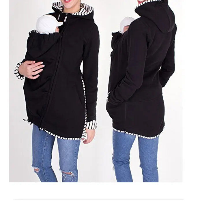 Женская теплая зимняя безопасная куртка кенгуру для беременных Верхняя одежда
