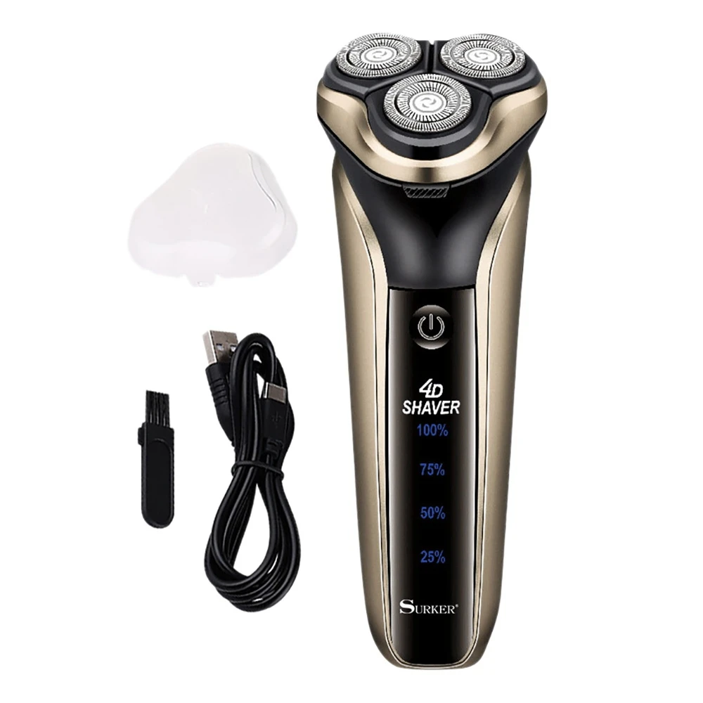 Бритва Surker электрическая Мужская триммер с тройным лезвием зарядка через USB | Дом