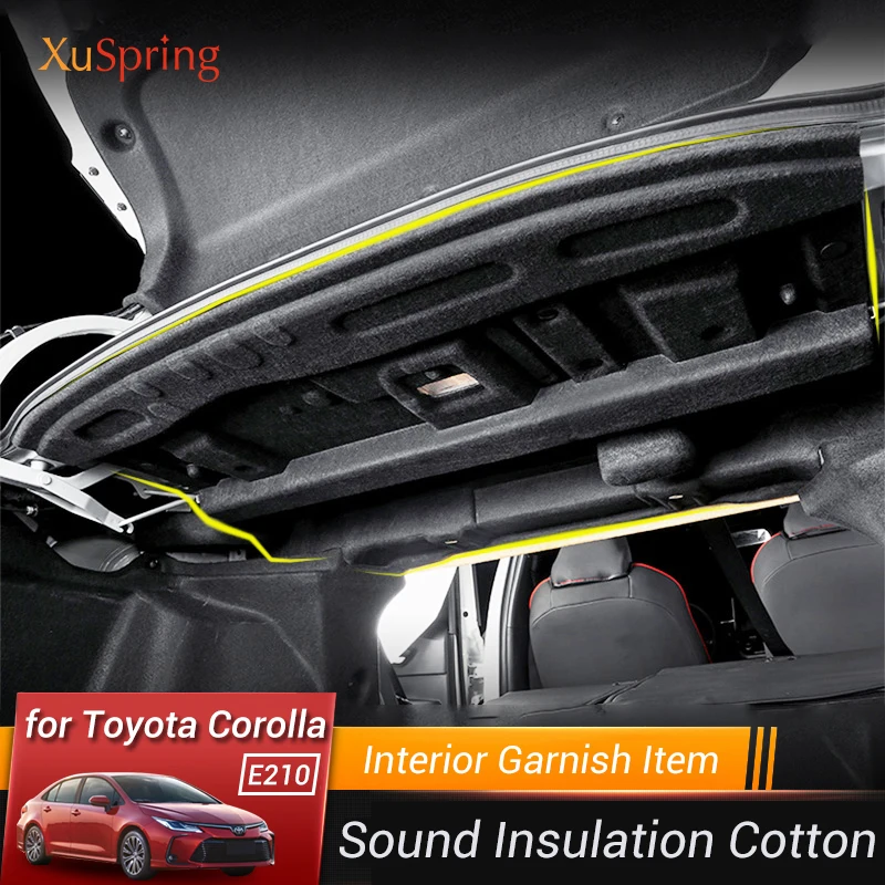 Car Trunk Insulation Cotton Soundproof Carpet Sticky Pad Car-styling for Toyota Corolla 2019 2020 2021 2022 E210 12th