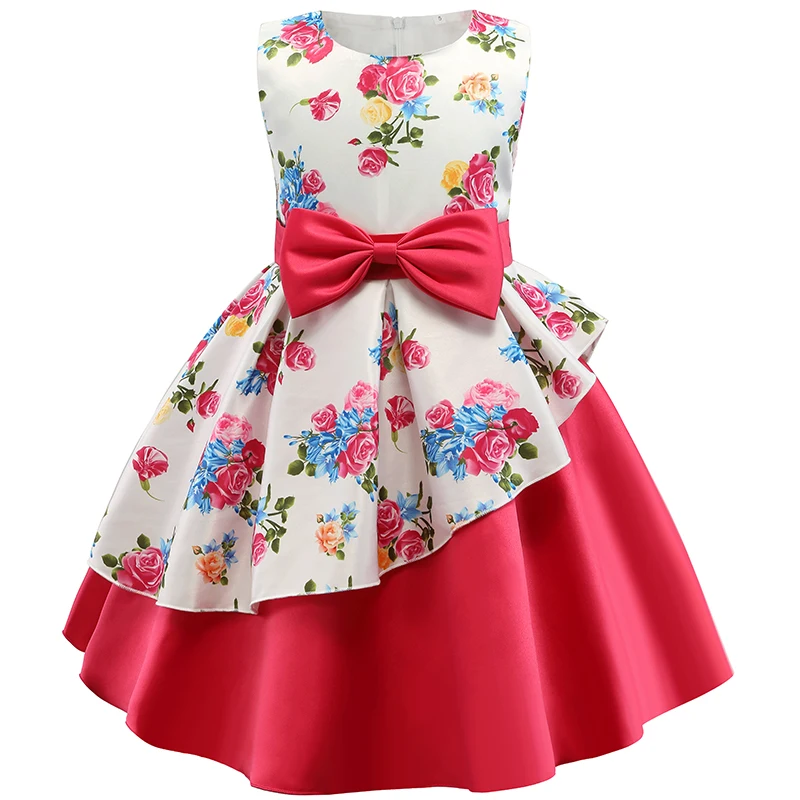 2018 летнее платье для маленьких девочек детские шелковые праздвечерние чные
