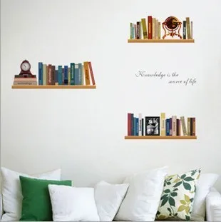Креативная настенная книжная полка наклейки эстетическое подросток номер Декор