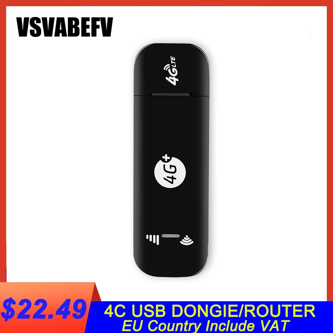 

4G Wifi Router Безлимитный USB-модем Sim USB WIFI Dongle Беспроводной автомобильный модем Mobile Mini Hotspot / Dongle Pоутер Wi Fi FDD 4g sim карты точка доступа вай фай адапте...