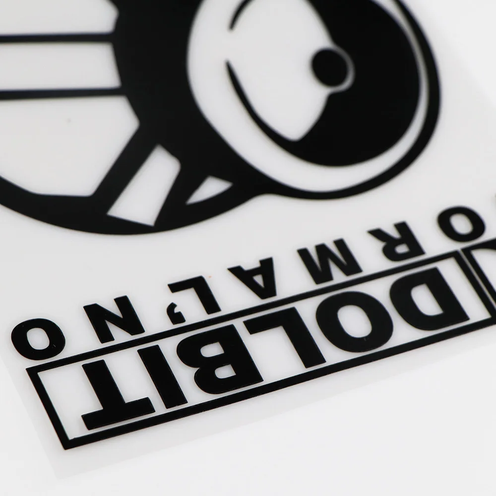 

YOJA 14.8X18.5CM Dolbit Normal'No Creative Vinyl Car Sticker Window Decals ZT4-0032