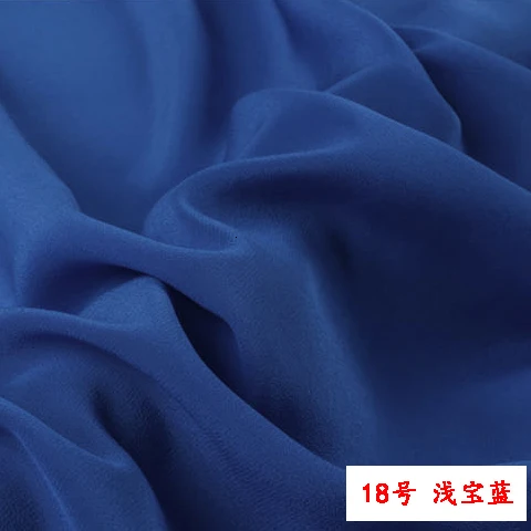 asphoto 50 см/лот сплошной цвет натуральный шелк тканевый креп De Chine натуральный шелк обе ширина 140 см 24 цвета s - Color: asphoto