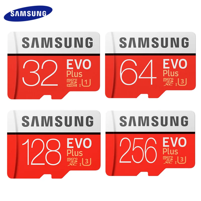 Карта памяти microSD SAMSUNG EVO PLUS высокоскоростная карта Class 10 с поддержкой скорости 100